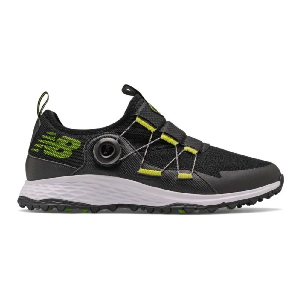 Men's New Balance Fresh Foam Golf Shoes, Size 10.5-Black/Lime-New!